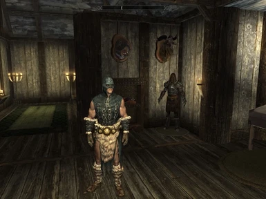 The player wearing the Executioner armor full set