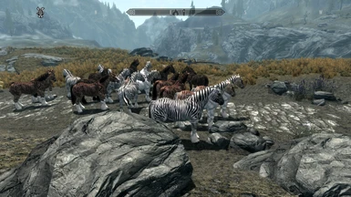 AV Port AlienSlof -- zebra like horses