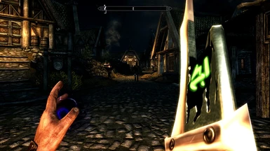 First-person view of broken blade