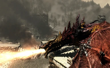 Classic Alduin Texture_Red and Gold
