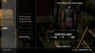 Vampire Royal Armor Temperable