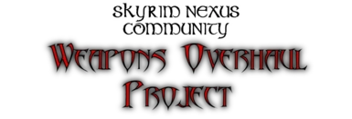 Skyrim Nexus Community Weapon Overhaul