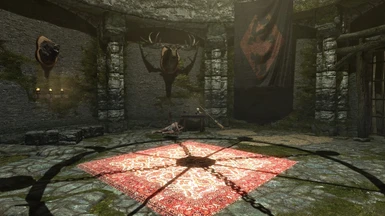 The room you enter in Helgen Keep while following Ralof the Stormcloak soldier