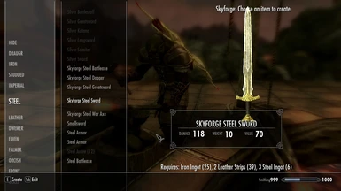 Skyforge steel sword
