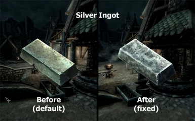 Silver Ingot texture fix