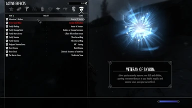 The ability Veteran Of Skyrim