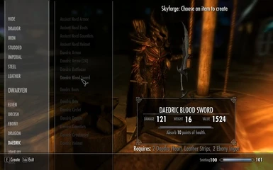 Flaming Daedric Swords
