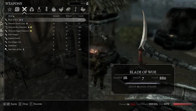 prepared Blade of Woe
