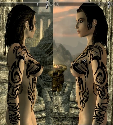CBBEV3 and UNP tattoo texture female