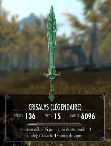 Crisalys Sword optional french version