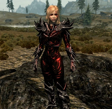 Daedric Female Armor Re Imagined   retexture