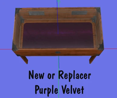 Purple Velvet with New Wood