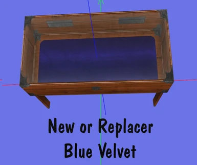 Blue Velvet with New Wood