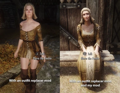 Default Outfit for Female Elders NPCs at Skyrim Nexus - Mods and Community