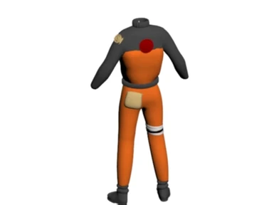 back picture of updated naruto outfit