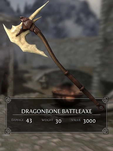 Dragonbone Battleaxe