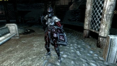 skyrim ebony armor female