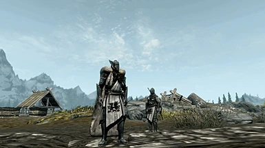 My PC in Thane Armor off forge and Rayya in background