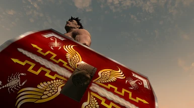 Ancient Roman shield as Imperial Light Shield