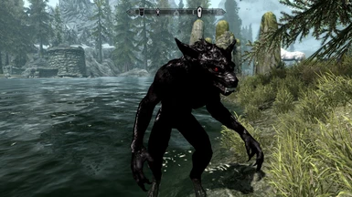 Werewolf Black Red Eyes