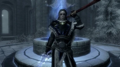 Light Spellweaver with the Blue Archmage Robes mod