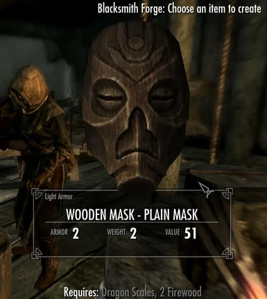 Wooden Mask-Plain