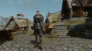 my tweaked version - frontal view - thanks for the great armor