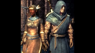 Female Sage Robes - left _ male Volunteer Robes - right 