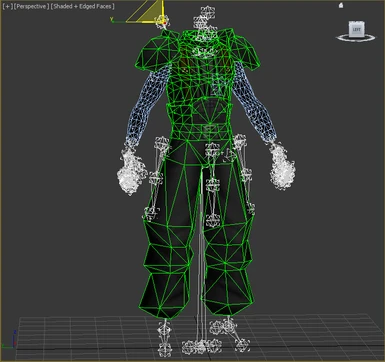 3ds max with skeleton
