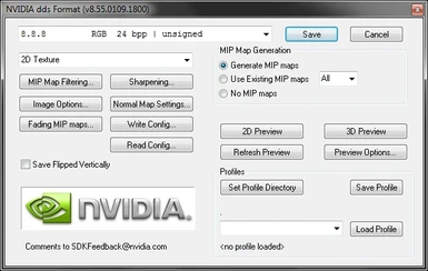 How to save textures with Nvidia DDS pluging
