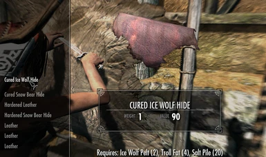 Cure Ice Wolf Hide