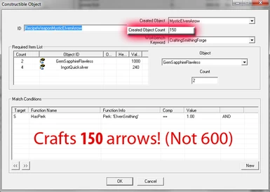 Craft 150 arrows now
