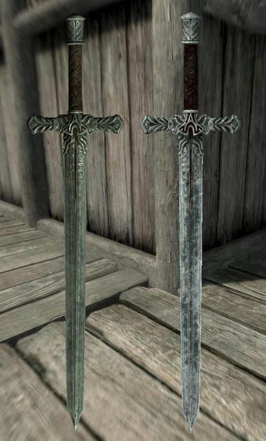 skyrim special edition 1h sword on back
