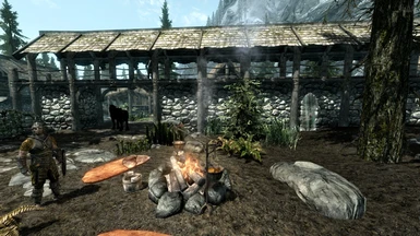 Front of the Riverwood there is a portal