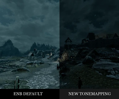ENB Default vs Improved Tonemapping