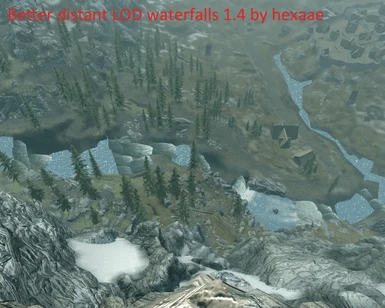 Comparison 2 with Better distant LOD waterfalls by hexaae
