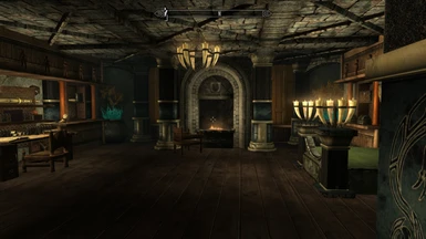 Master Bedroom with Sexy Whiterun and Solitude Installed