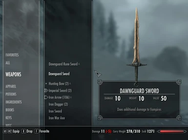 Dawnguard Sword