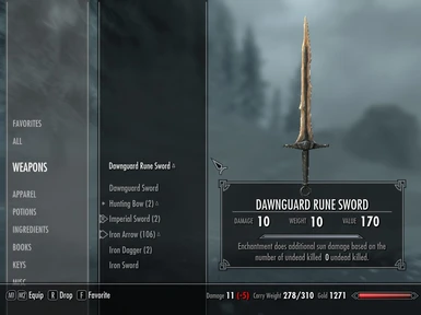 Dawnguard Rune Sword