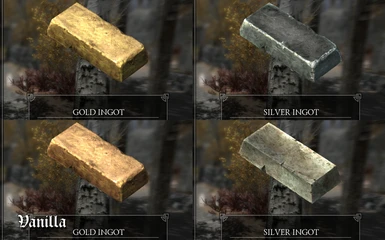 Gold Ingot Skyrim 5 Images - Real Gold And Silver Ingots At Skyrim Nexus Mo...