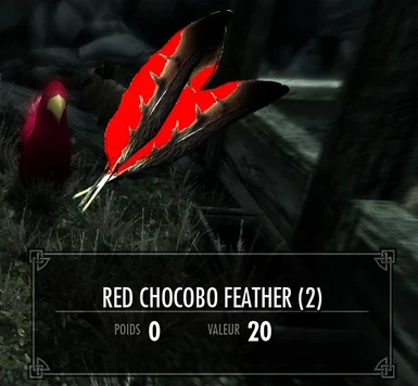 Red Chocobo Feather