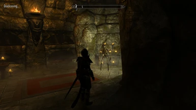 Chilling with an Argonian Skeleton in Whiterun Crypt