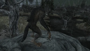 skyrim werewolf skin mod