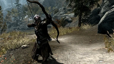 Killer-Of-Night using a bow