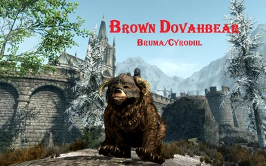 Brown Dovahbear in Oblivion