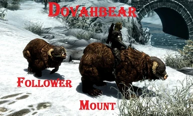 Dovahbear mount and follower