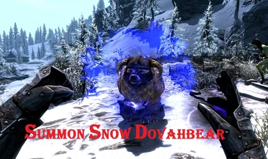 Summon Snow Dovahbear