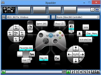 Very detailed Xpadder config for Xbox 360 controller