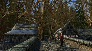 Bridge in Morthal with this mod and 3D trees, thanks tesfiend!