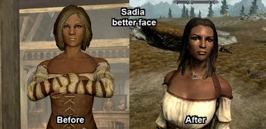Saadia better face - Before - After